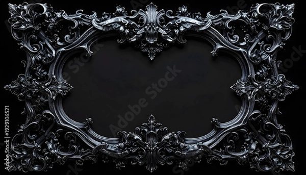 Obraz 骨装飾フレーム（ダークメタル系）