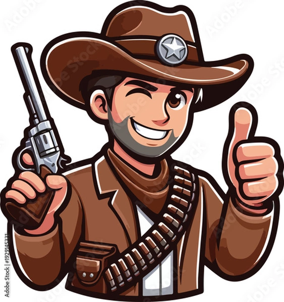 Obraz wild wiest cowboy