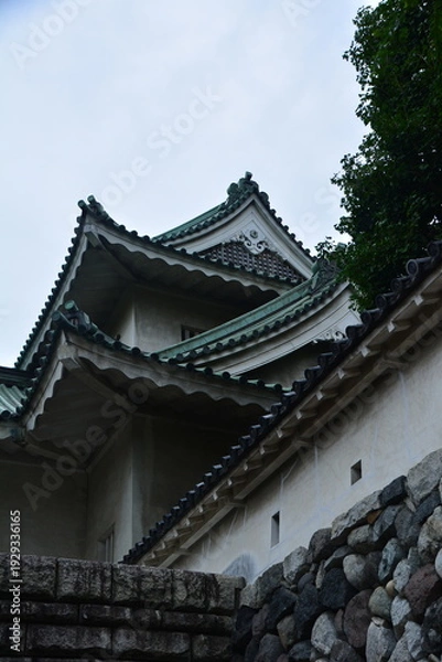 Obraz お城の櫓と石垣