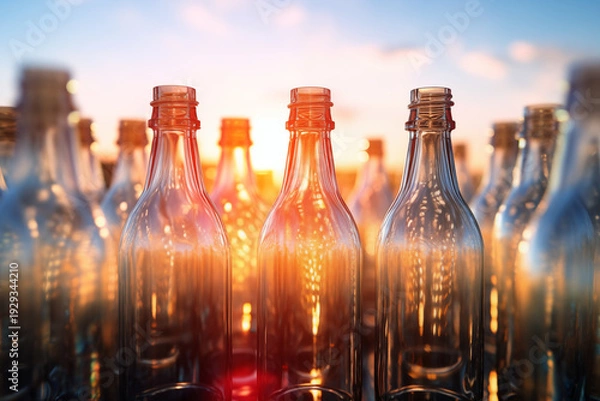 Obraz Stack of plastic bottles