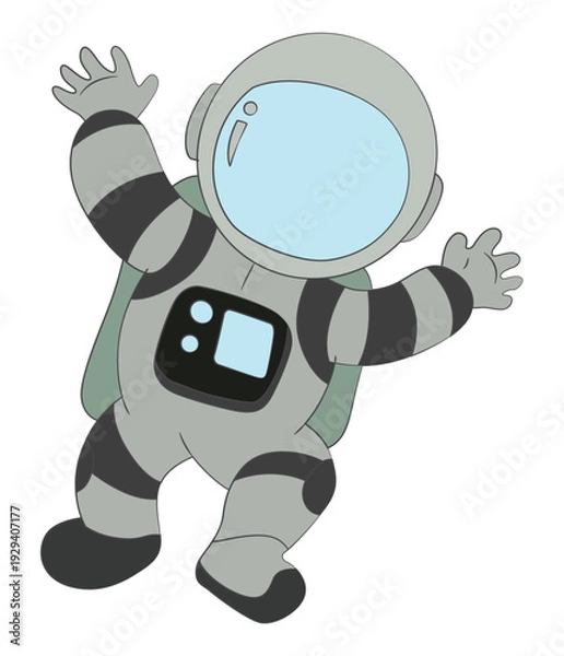 Obraz A spacesuit isolated on white background