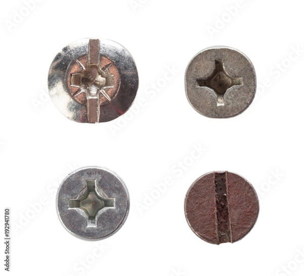 Obraz screw isolated on white