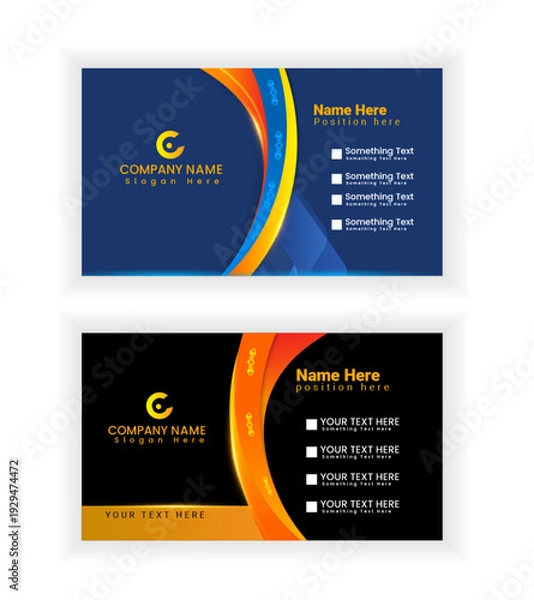 Obraz business card template