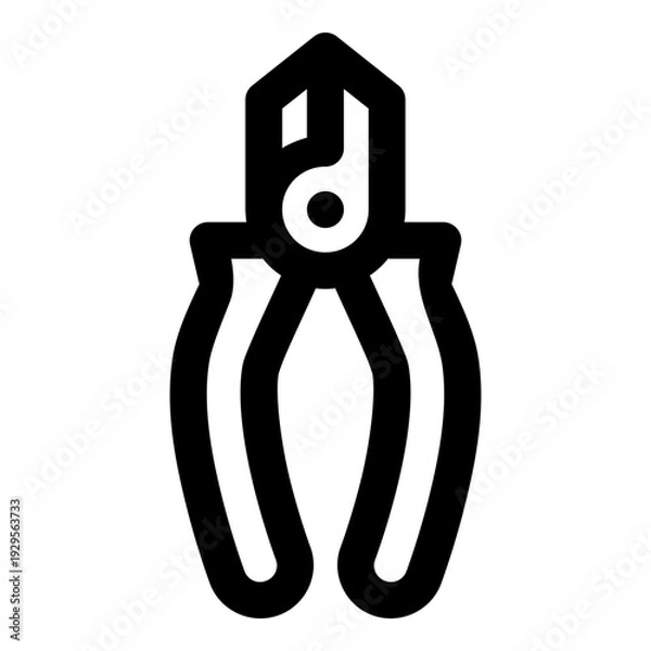 Obraz plier outline icon