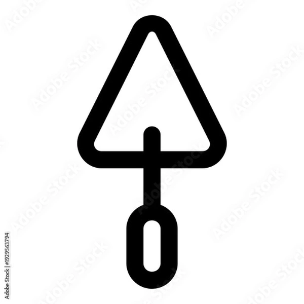 Obraz trowel outline icon