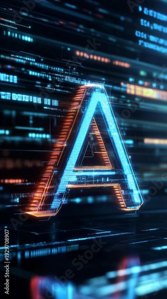 Obraz abstract background with glowing lights