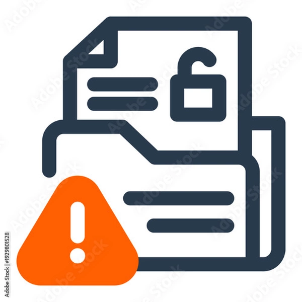 Obraz Critical Data Breach Security Alert Notification