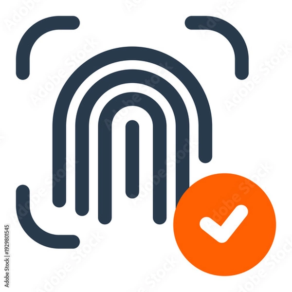 Obraz Secure Biometric Fingerprint Authentication Access