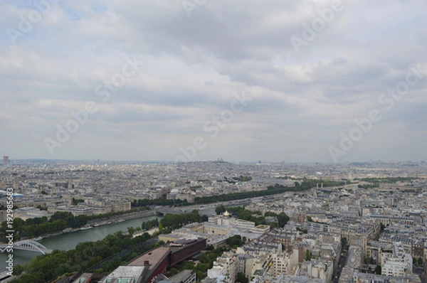 Fototapeta Paris panoramic view from the Tower Effel