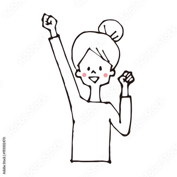 Fototapeta 元気な女性