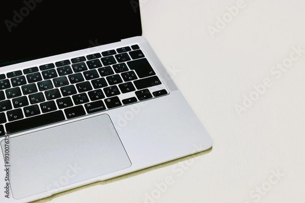Obraz ノートパソコン　デジタルデバイス　コピースペース