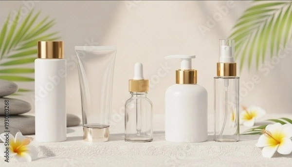 Obraz コスメボトル　モックアップ　サンプルイメージ	