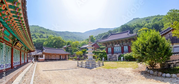 Obraz 전남 고흥군 금탑사의 여름