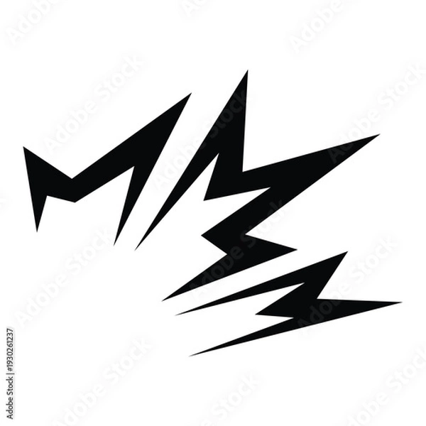 Fototapeta Triple Impact Crack