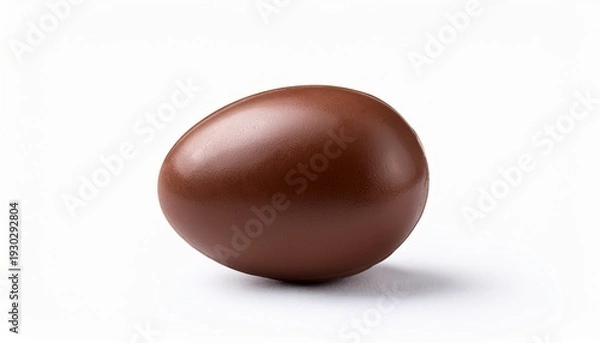 Obraz Classic Chocolate Easter Egg Isolated On White Background