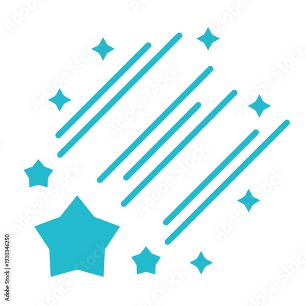 Obraz Shooting star Icon