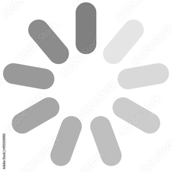 Obraz Isolated loading icon on white background