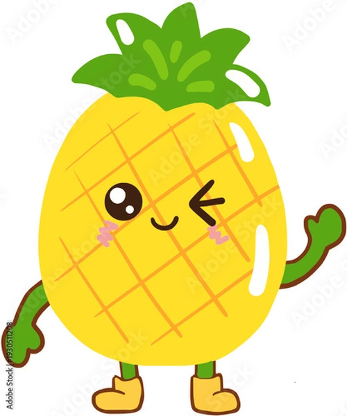 Obraz cartoon fruit character