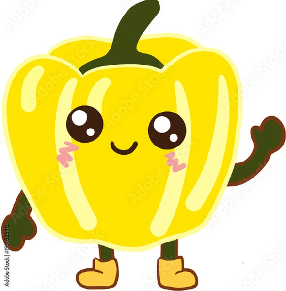Obraz funny pimento  cartoon