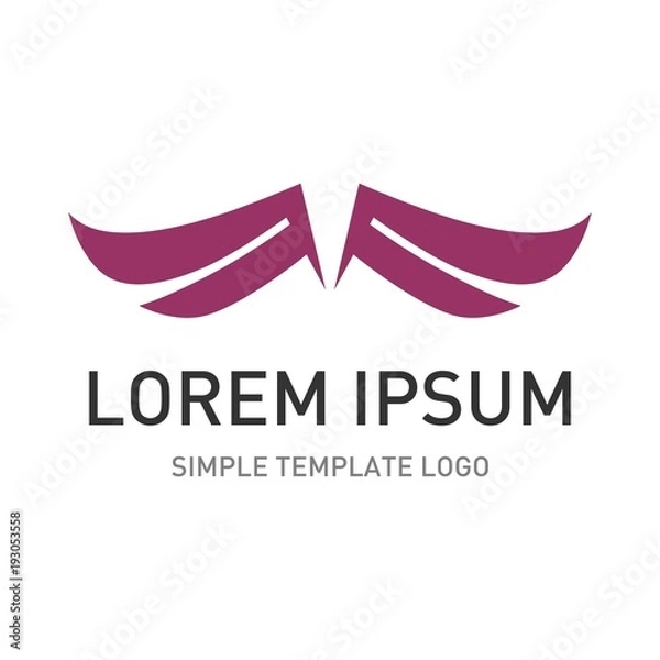 Obraz Abstract logo template. Fly icon 