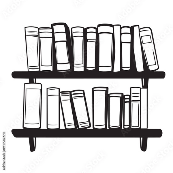 Obraz books on a shelf