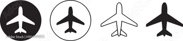Obraz plane icon set