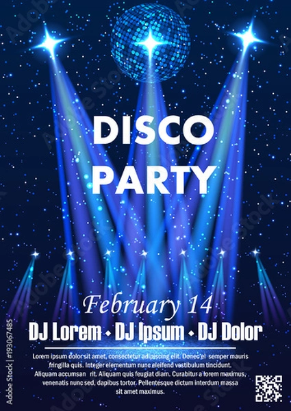 Obraz Disco night party 