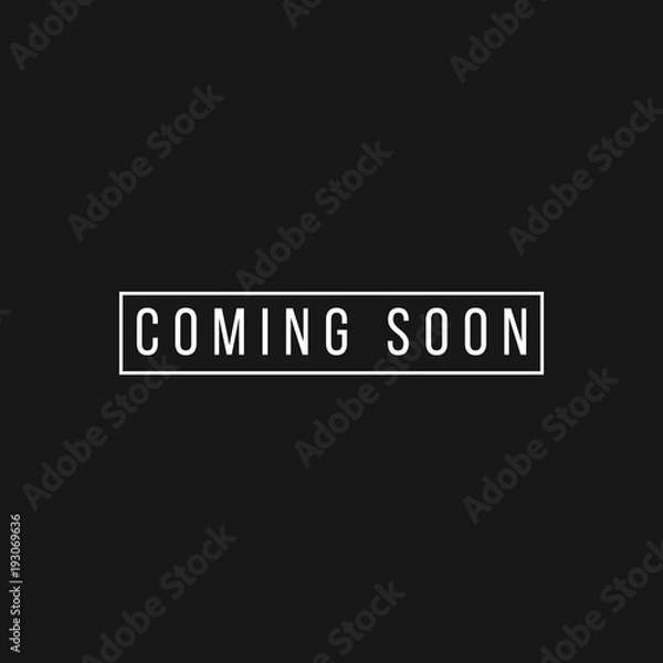Fototapeta Coming Soon Vector Template Design