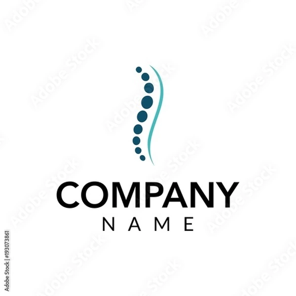 Obraz Physical therapy vector logo icon illustration
