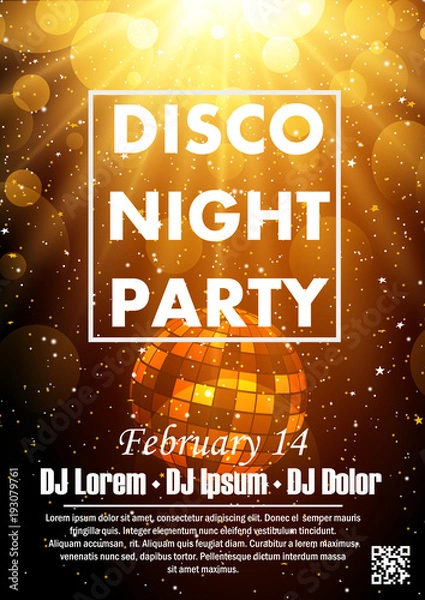 Obraz Disco night party 