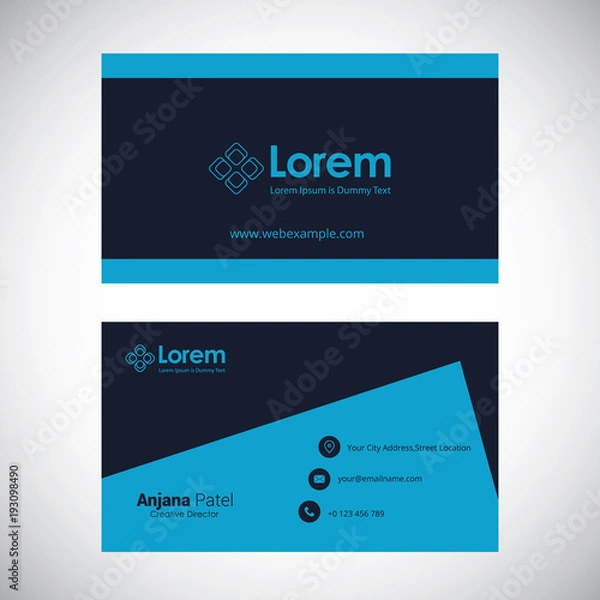Obraz Business card design layout template