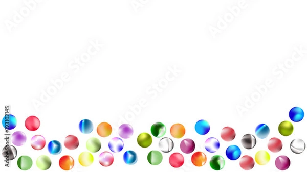 Obraz Kugeln, viele, bunt