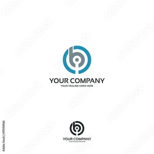 Fototapeta b - logo template
