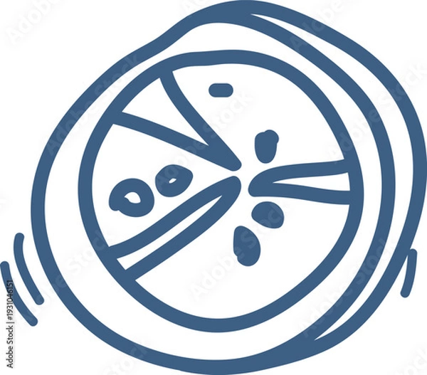 Obraz Tomato Slice Sketch