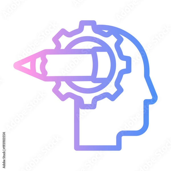 Obraz pencil Line Gradient Icon