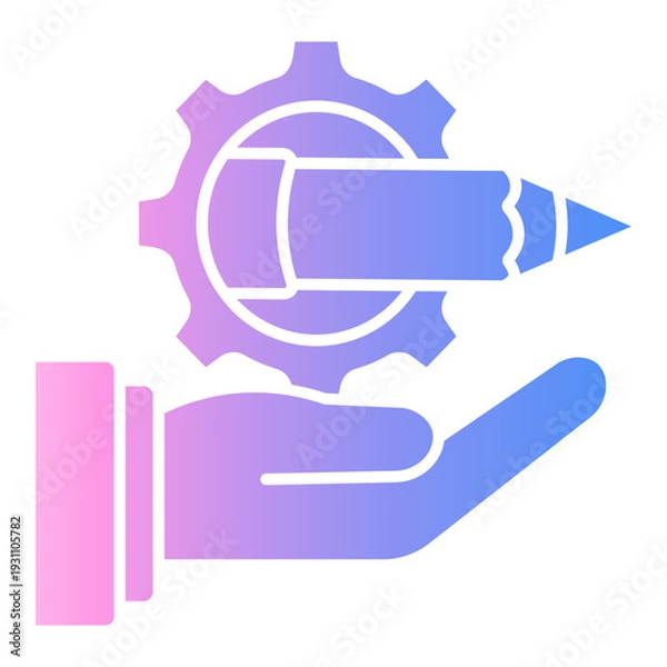 Obraz pencil Gradient icon