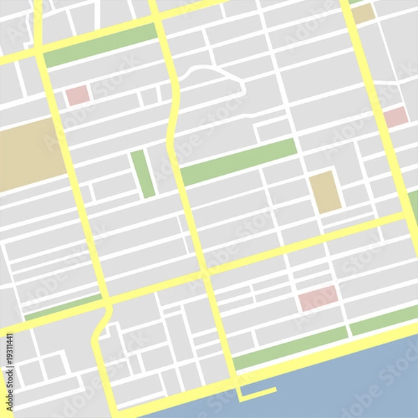 Fototapeta vector map