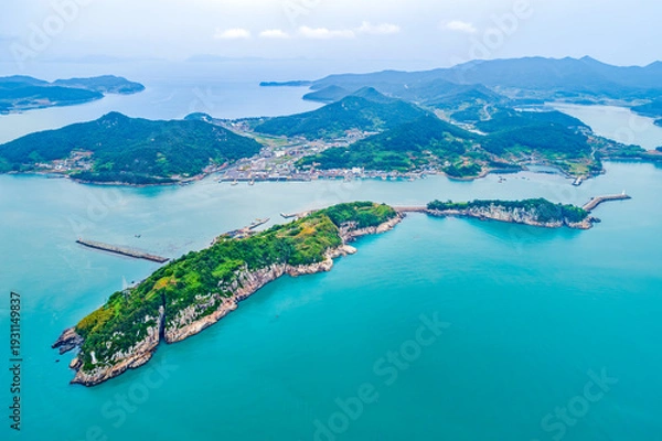 Obraz 전남 고흥군 애도의 여름 풍경 (쑥섬)