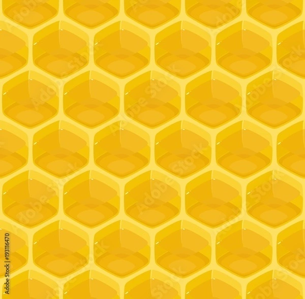 Fototapeta Seamless background with honeycomb