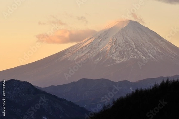 Fototapeta 初冬の富士山