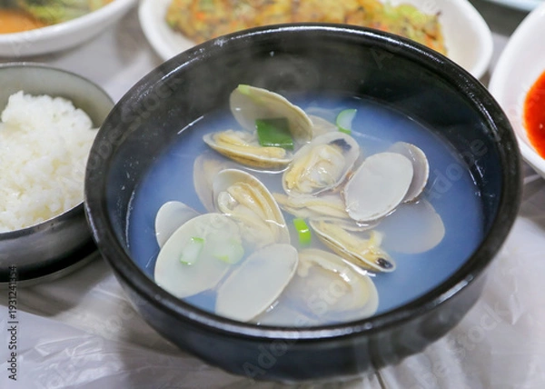 Obraz 한국 식당의 비지락 해장국