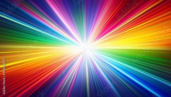 Fototapeta Rainbow Prism Light Abstract Background