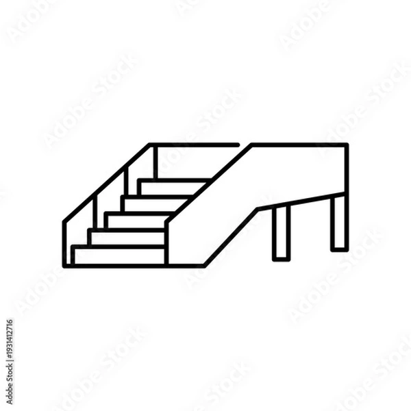 Obraz 横断歩道をモチーフにしたアイコン