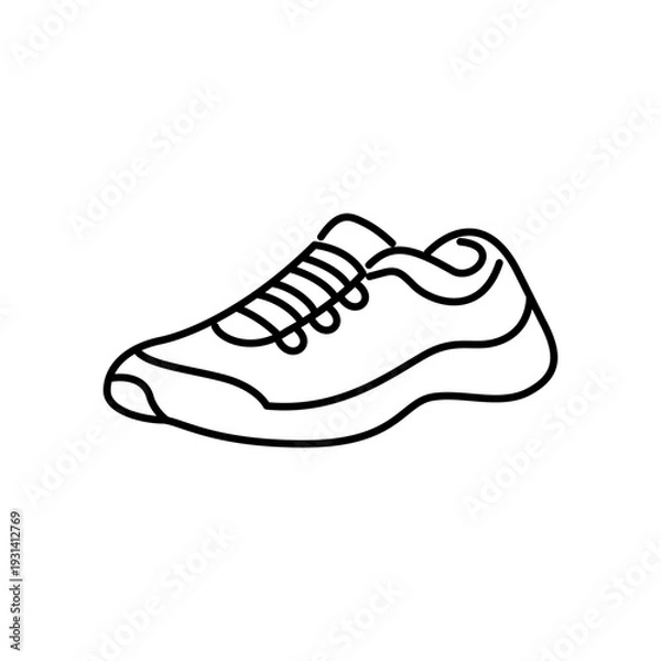 Obraz ランニングシューズをモチーフにしたアイコン