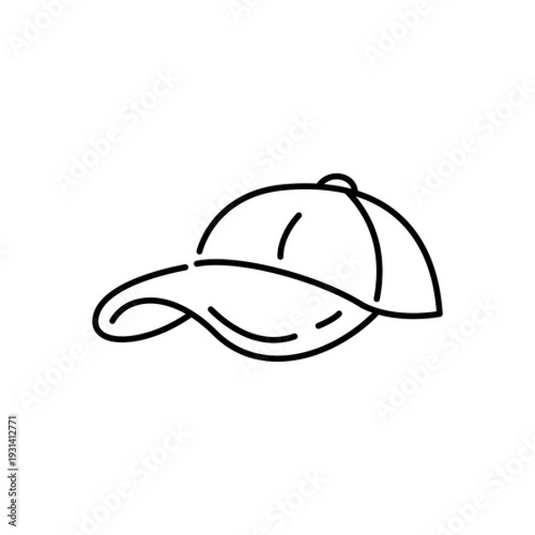 Obraz キャップ(帽子)をモチーフにしたアイコン