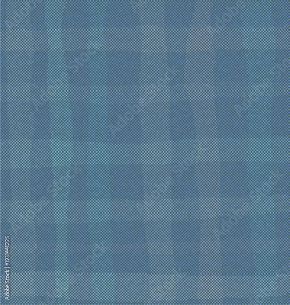 Obraz ブルー系のドット。ラフなチェック柄のイラスト背景素材