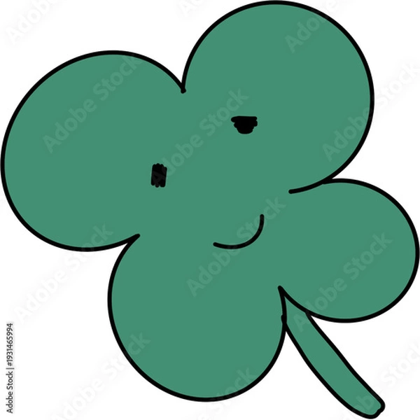 Obraz 네잎클로버 캐릭터 행운