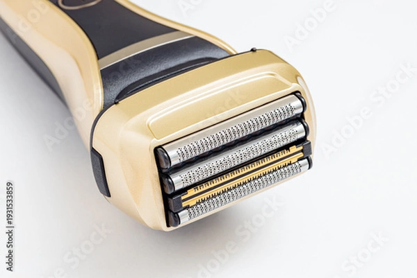 Obraz 	電気カミソリのアップ