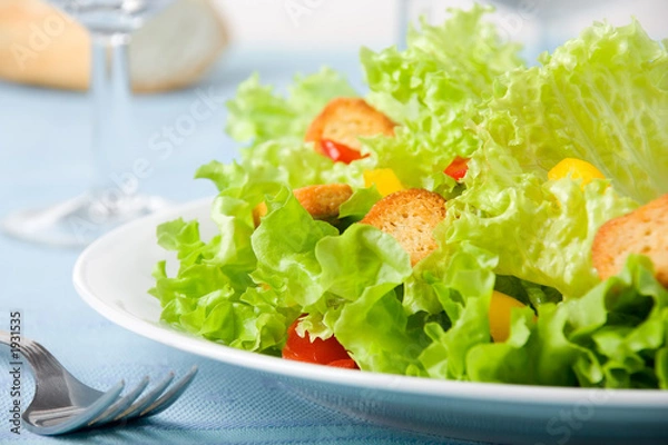 Obraz zbliżenie sałatki