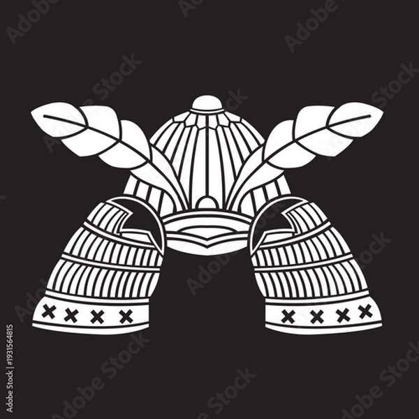 Obraz 家紋　兜紋のベクターデータ